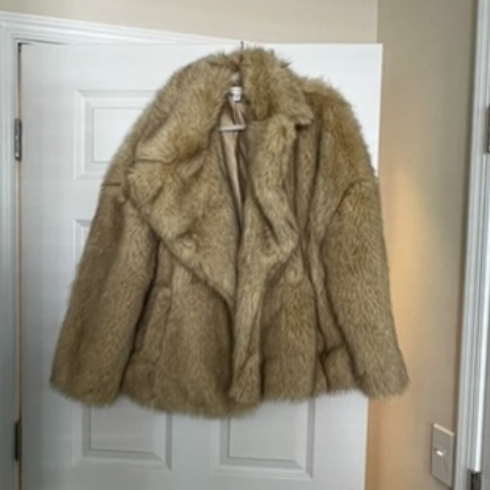 Topshop faux fur coat